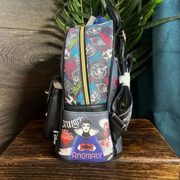WondaPop Disney Villains Pop Art Mini Backpack in Black. Limited Edition. NWT! - Picture 9 of 16